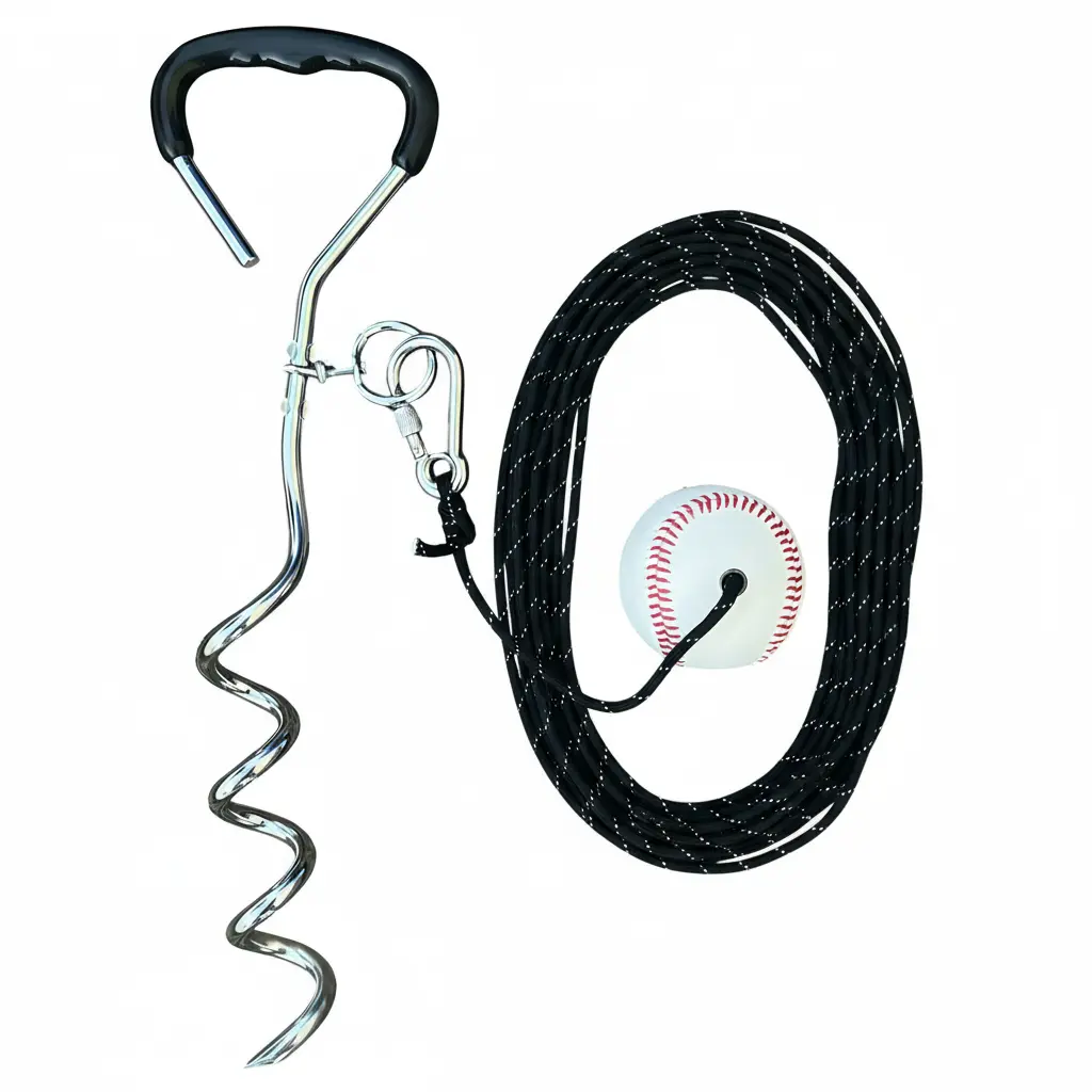 Baseball Swing Trainer – Practice Your Swing in The Backyard with a Real Ball & Get 50 Feet of Flight Feedback Ages (Baseball)