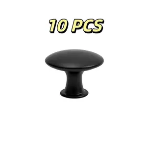 with Screws Rust-Resistant Mushroom Cabinet Handles Zinc Alloy Round Drawer Pulls Durable Minimalist Door Knobs Home Decor