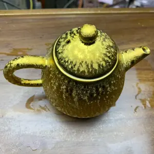 Build a handmade master golden teapot