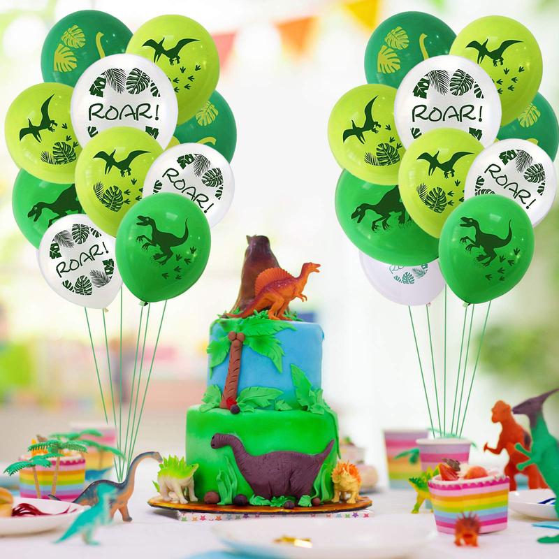 Dinosaur Theme Latex Balloons, 12 Inch and Dinosaur Pattern, Party Decorations, Birthday Parties, Anniversary Celebrations, Balloon Party Supplies