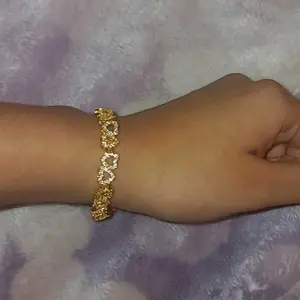 Valentine Gift Women's Elegant Artificial Zircon Decorated Heart Design Bracelet, Fashion Jewelry Accessories for Party, Daily Clothing Decor for Girl