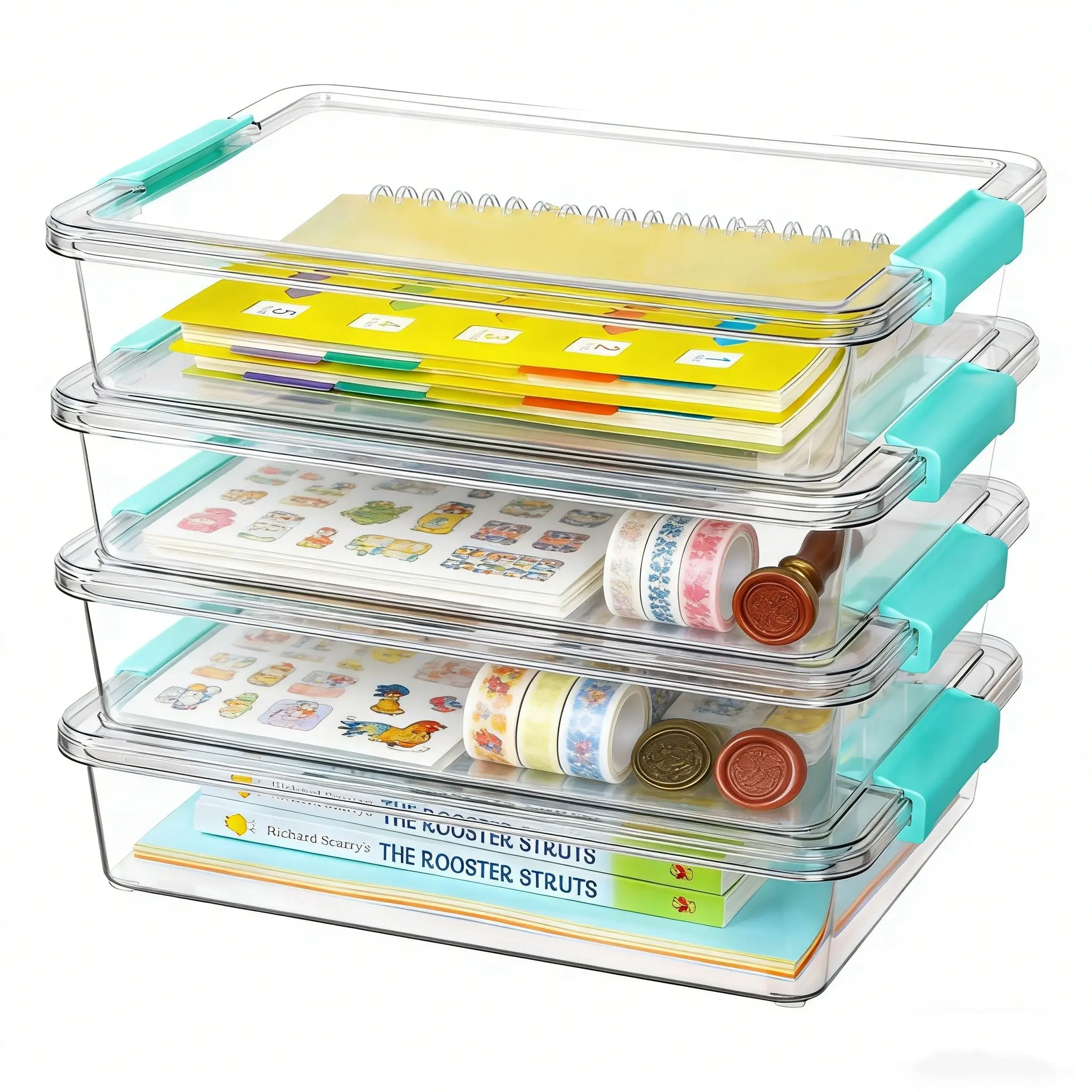 Transparent Stackable Storage Box with Lid, Dustproof Durable Storage Organizer, Lego Toy Children Building Blocks Classification Box, Plastic Storage Bins, Dust Free Organizer, Container Organizer
