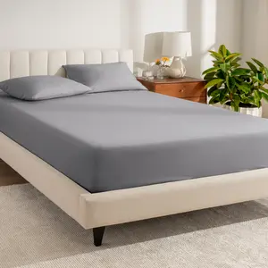 Bare Home Organic Cotton Percale Fitted Sheet Bare Home Organic Cotton Percale Fitted Sheet