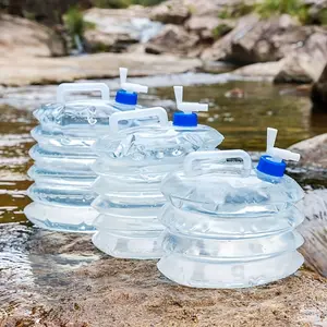 [Portable Water Bucket] 1pc Portable Folding Water Bucket | Extra Large Capacity, PE Material, Food-Safe, Uncharged | Universal Fit for RV & Outdoor Camping Use