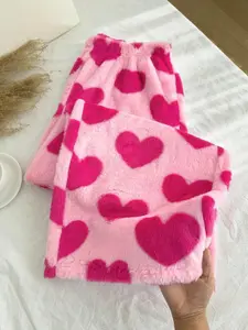 Women's Fuzzy Cloth Sleep Pants, Casual Home Loungewear, Comfortable & Cozy, Ideal for Relaxing at Home, Multiple Colors & Styles Available