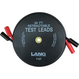 Lang LNG-1137 2 Leads x 30 ft. Retractable Test Leads