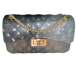 Small Black & Clear Jelly Bag