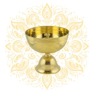 Brass Akhanda Jyoti Diya - Worship Lamp