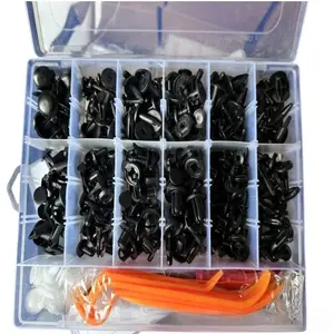 229 PCS 18-Size Bulk Car Clip Fastener Kit | Universal Push Rivets & Retainers for Bumper, Door Trim & Panel