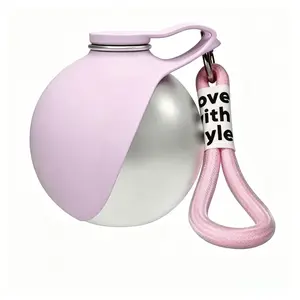 Pet Water Bottle for Dogs and Cats, 2-in-1 Lightweight Foldable Pet Feeding Accessory