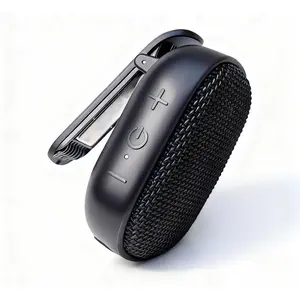 Wearable  Speaker,Clip   Speaker w/Microphone, Portable   Speaker w/SOS Safety Feature, TWS Mini Speaker for Outdoor Golf Work Pool (Black)