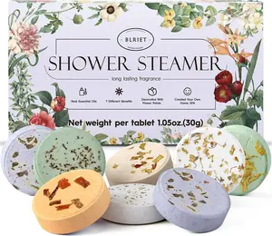 Shower Steamers Aromatherapy BLRIET 8 Pack Gifts for Women, Men, Mom, Teen Lavender Natural Essential