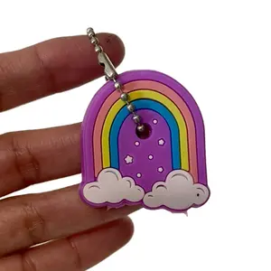 Rainbow Silicone Key Cover for Keys - Keychain Accessory