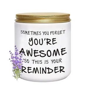 Candles Gifts for Women Inspirational Unique Valentines Mothers Day Christmas Birthday Gifts for Her Sister Best Friend Wife Girlfriend Stocking Stuffers for Women Floral Candle Lavender Scented Candle