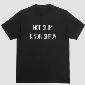 Unisex Short sleeve shirt, NOT SLIM KINDA SHADY