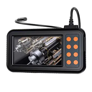 Inspection Camera with Lighting, 4.3 Inch Screen, 1920p HD Video Inspection Camera, Ip67 Waterproof, Adjustable LED Lights, Car Engine Use, Vehicle