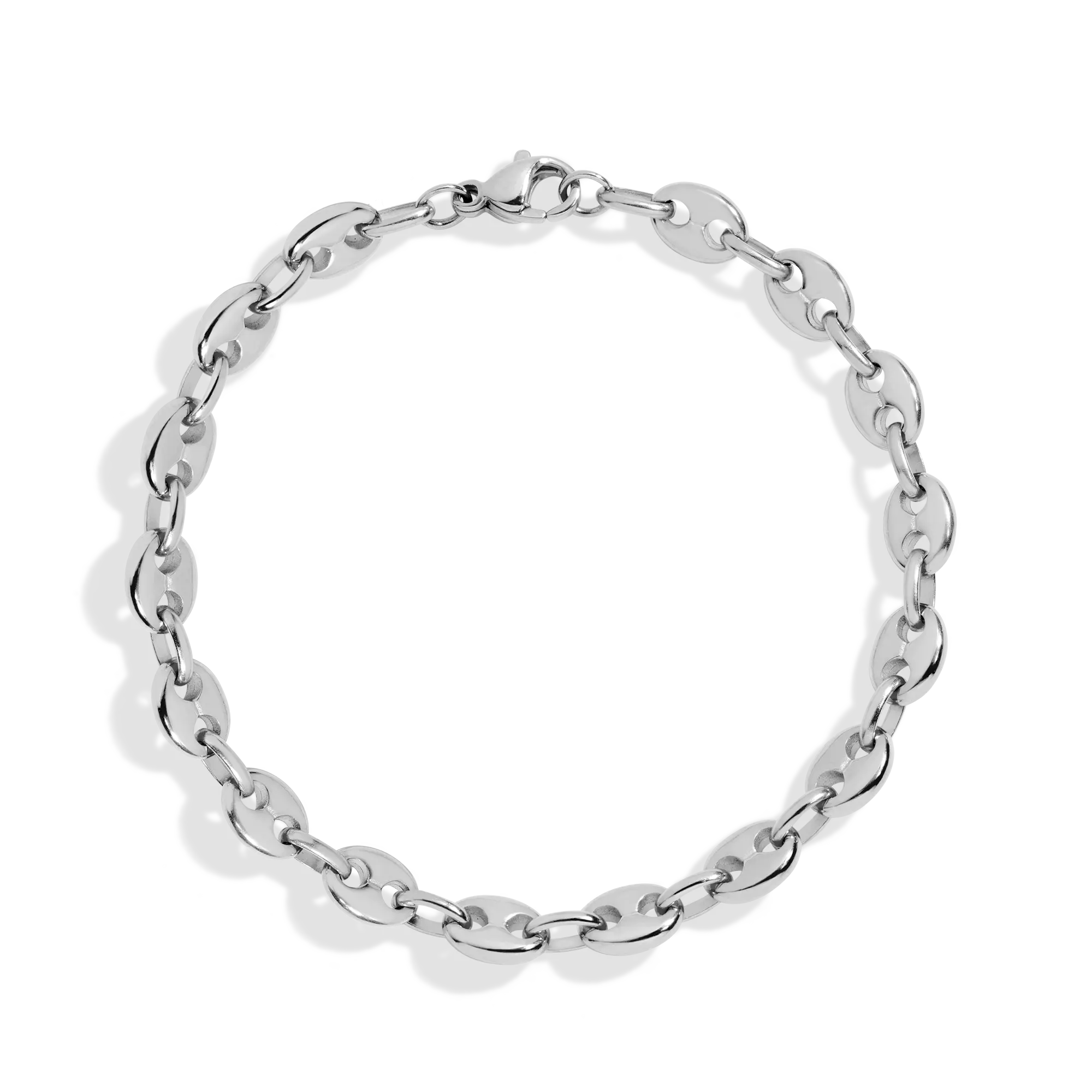 Puffed Mariner Chain Bracelet