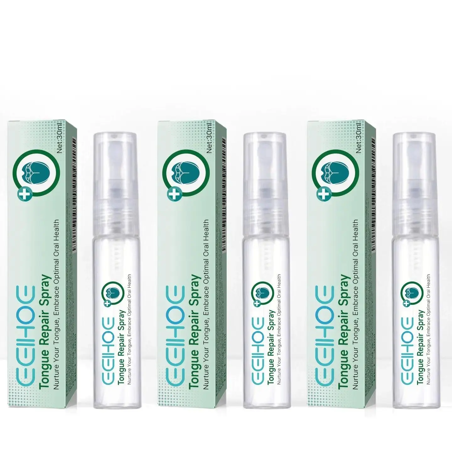 Alcohol-Free Unscented Antibacterial Oral Spray - Whitening, Tongue Repair, Alleviates Dryness/Cracked Tongue & Swelling, Supports Oral Health, Complements Toothpaste, Aids Herbal Lung Care (Single/Triple Options)