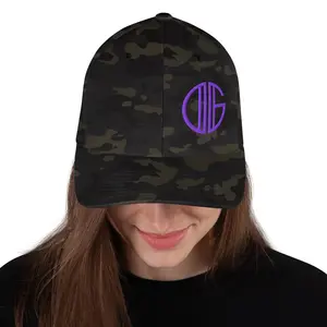 Structured Twill Camo Cap (Purple)
