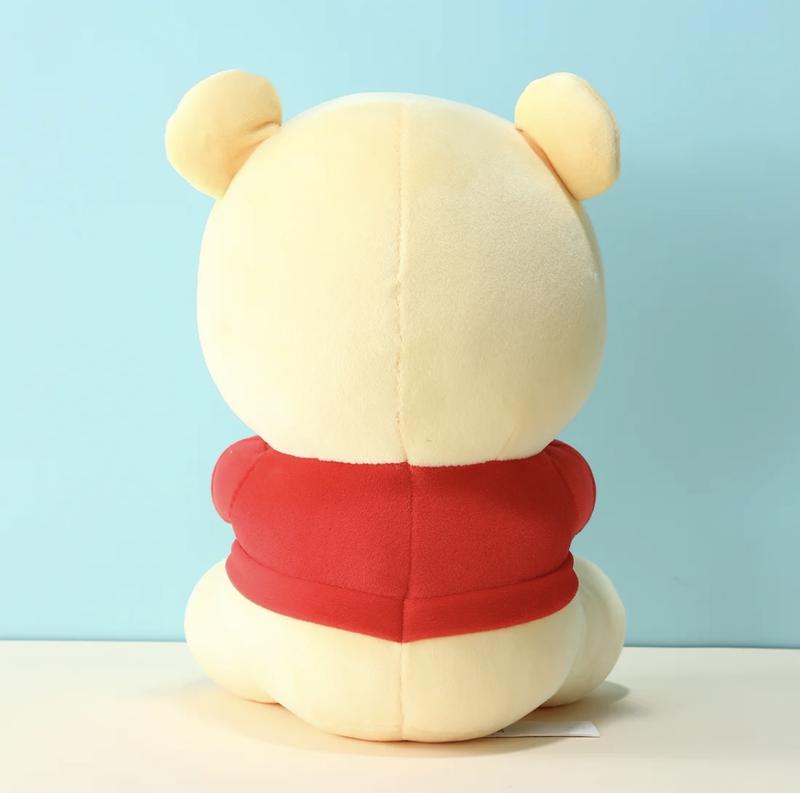 【Holiday Gift】[Winter Special]Winnie The Pooh Series Disney Winnie Doll Sitting Pose Holding Cookie Dolls 100% Authentic Cute Dolls Comfortable In Hand Birthday Gift Doll,festive gifts,Bedroom decoration,cozyvibes, Holiday & Holiday Haul