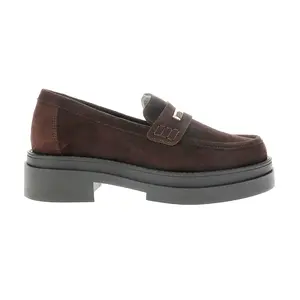 Steve Madden Womens Rodrigo Platform Slip On Loafers Casual - Brown