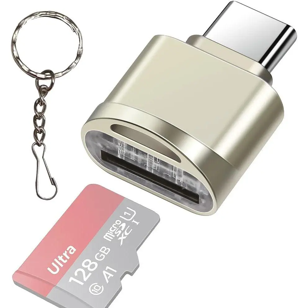 Type C  SD/TF Card Reader with ,USB C to  SD SDHC SDXC OTG Memory Reader, Type C Card Reader Adapter Compatible for  Windows Lixus  Galaxy -
