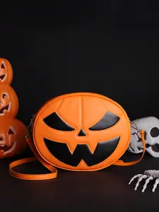 Ladies' Shoulder Bag, Halloween Theme, Retro Pumpkin Design, Stylish & Versatile Accessory, Perfect Gift Idea