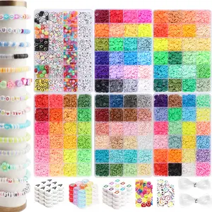 3500pcs Soft Clay Beads DIY Set, Friendship Bracelet Kit, Make Bracelets, Jewelry Making Supplies, Necklace & Handmade Accessories
