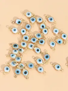 40pcs Eye Beads DIY Jewelry Making Supplies, Devil Eye Charms for Necklace Bracelet Craft, Handmade Accessories for Women
