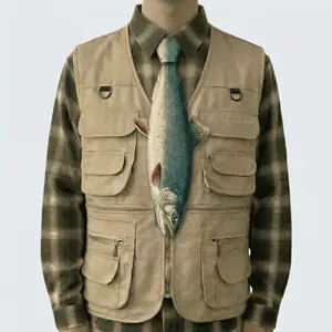 MUS636 Realistic Rainbow Trout Fish Neck Tie, Funny Novelty Cravat for Men, Gift for Dad