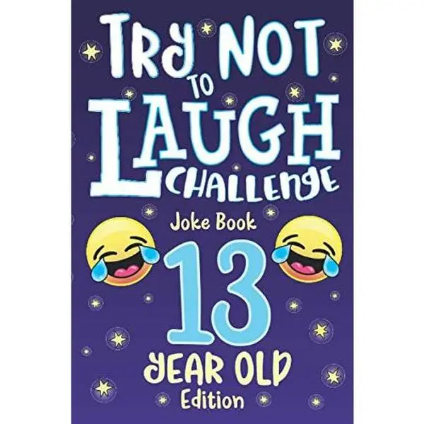 USED Book - Try Not to Laugh Challenge Joke Book 13 Year Old Edition: is a Hilarious Interactive Joke Book Game for Teenagers! Funny Jokes, Silly Riddles, Corny ... Contest Game for Teen Boys and Girls Age 13! by Howling Moon Books (Paperback) - english