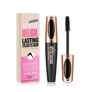 Waterproof 4D Eyelash Mascara, 1 Count Long Lasting Quick Drying Eyelash Extensions Volume Building Mascara, Eye Lashes Lengthening & Styling Mascara Stick, Voluminous Lengthening Mascara, Professional Eye Enhancement Makeup Product