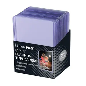 212 MAIN Trading Card Toploaders - 3x4 in. Platinum Cast Frame Trading Card Holders, 25-Count (Model ULP15910)