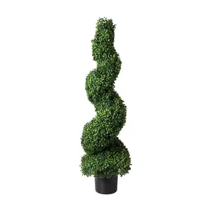 Nature Spring 50" Spiral Boxwood Topiary Tree