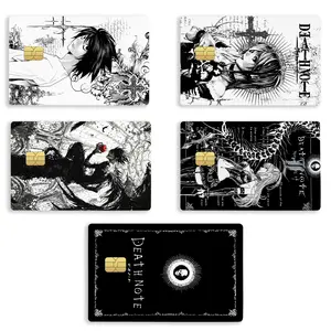 Death Note Anime Credit Card Sticker Cover | Light L Ryuk Character Inspired Vinyl Decal | Dark Manga Fan Gift | Anime Merch for Teens Boys & Girls