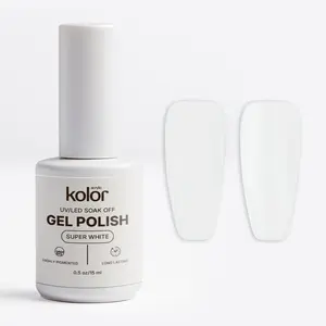 KolorAcrylic White Gel Polish 15ml for Manicure & Nail Art