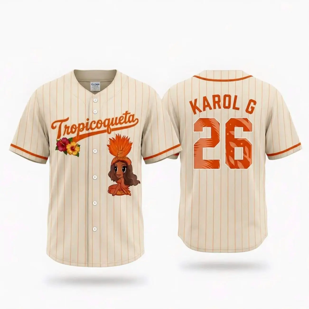 Karol G Tropicoqueta Baseball Jersey, Concert Outfit, Limited Drop Tee, Gift For Fans 9F9