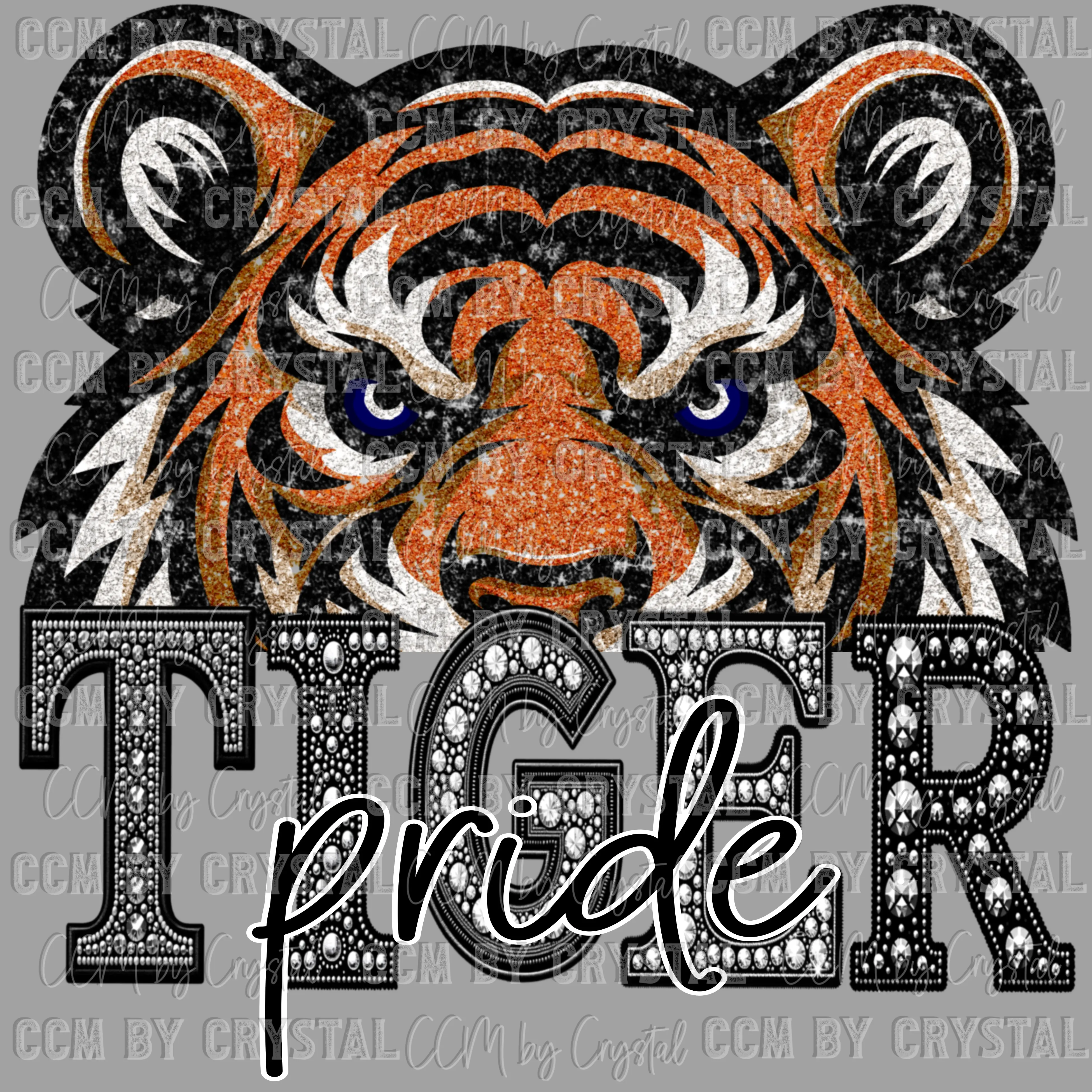 Tiger Pride Mascot Ready to Press DTF Transfer for T-Shirts  Ready to Press Sublimation CCMbyCrystal