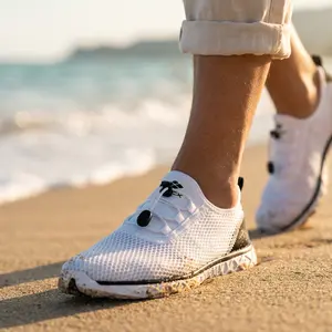 ALEADER Men's Quick Dry Aqua Shoes | Lightweight Breathable Water Footwear with 3D Dual Cushion for All-Day Comfort  Non Slip Watershoes