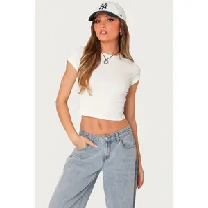 Better Basics Cropped T Shirt