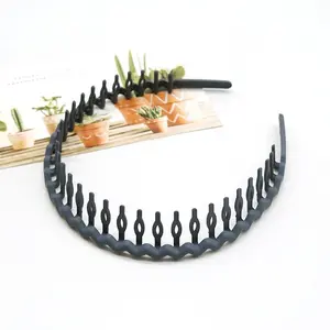 8PCS Women Men's Broken Hair Tidying Wave Headbands Set - Colorful Wavy Headbands, Short Teeth Morandi Headbands, Skinny Non Slip Plastic Zig Zag Headbands with Teeth Comb, Anti Slip Fashion Effortless Hair Accessories, Perfect Christmas Headwear