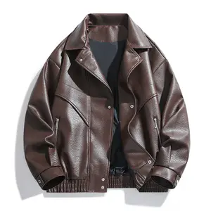 Men’s 2026 Spring Collection – A game-changer! American vintage leather jacket, unlock the street-style man’s code YH65