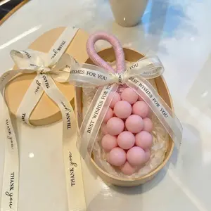 Handmade DIY Grape Soap 180g, Cleanser, Body Care, Macaron Colors, Natural Gentle Moisturizing Cleansing, Hydrating, Long-Lasting Scent, Perfect Home Decor Gift