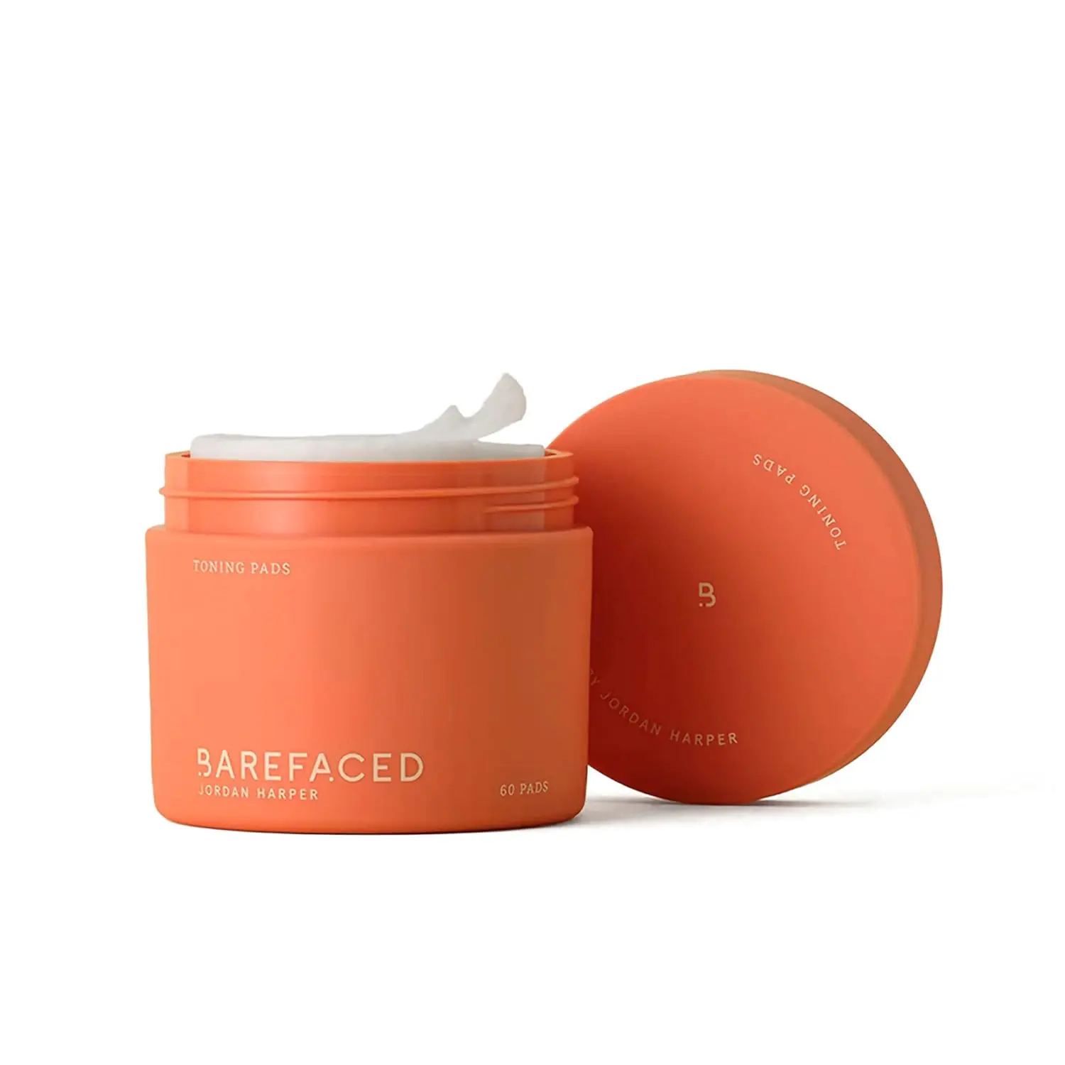 Barefaced Toning Pads with Glycolic & Salicylic Acid, Exfoliating Face Toner Pads for Smoother, Brighter-Looking Skin and Pore Care, 60 Count
