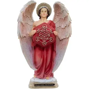 12" Religious Archangel Metatron Statue, Home Decor Ornaments for Living Room & Room Accent