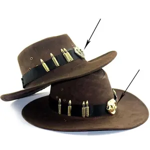 Cowboy Hat McCree Badge Bullet Western Pirate Costume Cap Props Hat Cosplay Accessory Halloween For Adult Men Women Boys