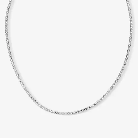 EVRY JEWELS Gold or Silver Plated Women's Hypoallergenic Nena Tennis Necklace