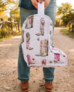 The Cowgirl Club - Pink Boot Bag