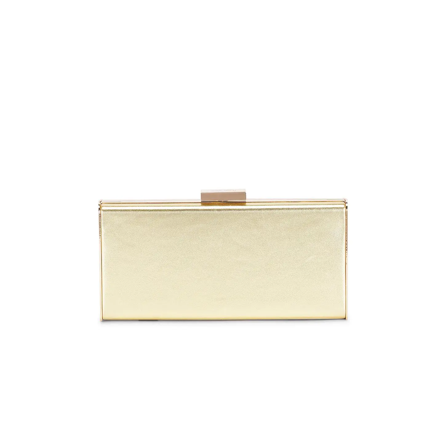 olga berg Samantha Slimline Clutch in Gold
