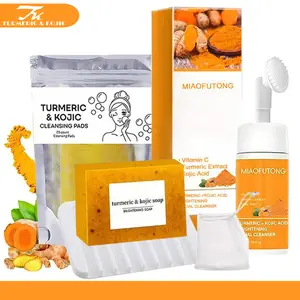 [TURMERIC&KOJIC] Turmeric Wash and Care two PieceSetTurmericCleansing Mousse, Turmeric SoapFacialCleansing Skincare FacialCleansing CleanserFacial Wash Comfort